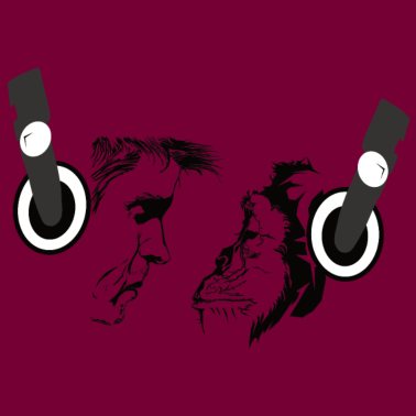 Motiv Affe Mensch Musik