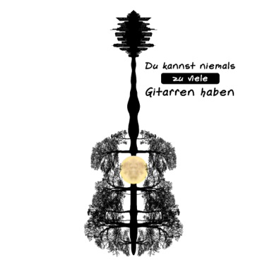 Motiv Gitarre aus Bäumen - Musiker Geschenk Gitarrist