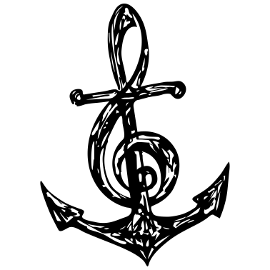 Motiv Anker, Musik Note, Musiknote, Notenschlüssel, Bass
