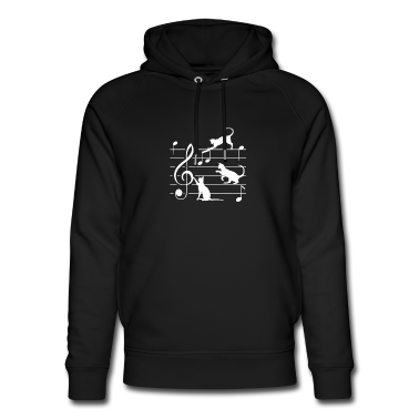 Musik LK Hoodie - Musiker Musiknoten Katzenmusik Musikliebhaber