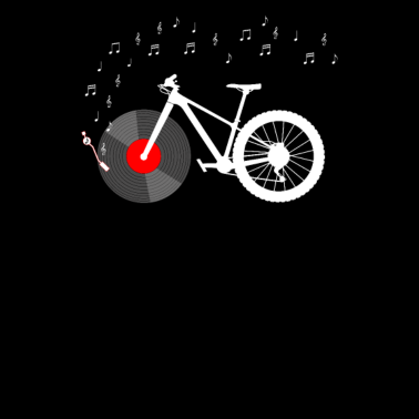 Motiv Mountainbike Vinyl Schallplatte Plattenspieler