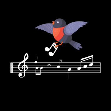 Motiv Vogel Musik