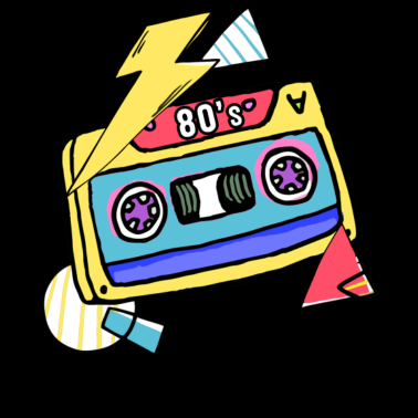 Motiv Kassette Musik 80s Geschenk Pop Style