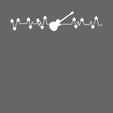 Motiv Herzschlag Herzlinie Gitarre