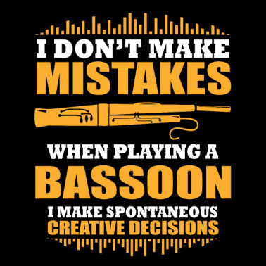 Motiv Fagottspieler Spruch