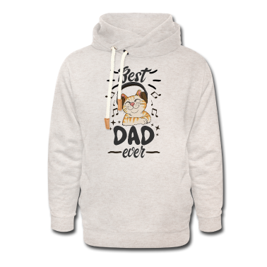 Musik LK Hoodie - Best Dad ever Süße Katze mit Musiknoten Vatertag
