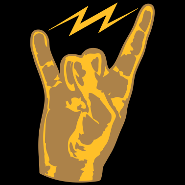 Motiv hand finger heavy metal hard rock konzert musik pa