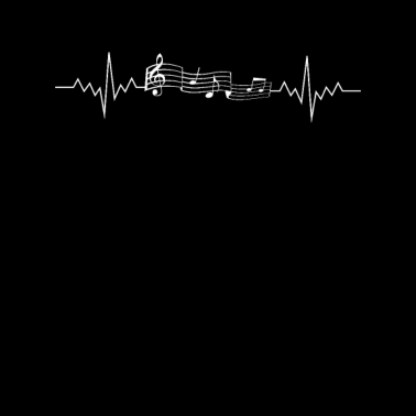 Motiv Musik Herzschlag zu Musiknoten