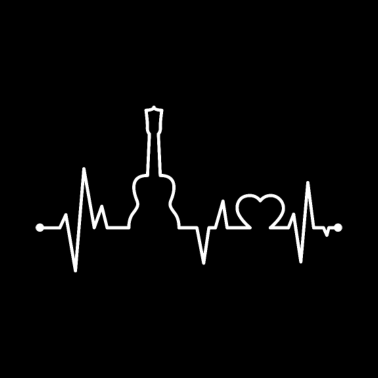 Motiv Ukulele Herzschlag Musiker Geschenk