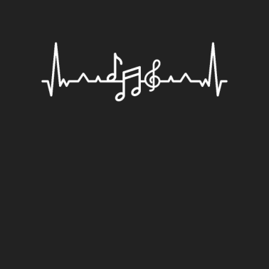 Motiv Herzschlag Musik Notenschlüssel