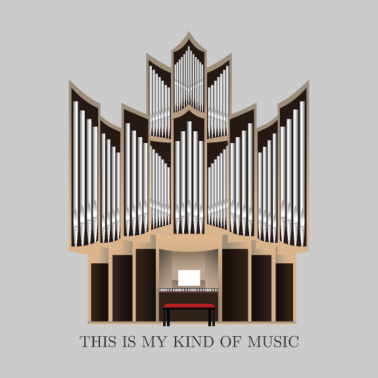 Motiv Orgel Illustration- Musik - Kirche