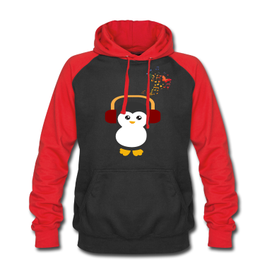 Musik LK Hoodie - Pinguin Hört Musik