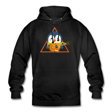 Musik LK Hoodie - Pinguin mit Gitarre - Musik Pinguin