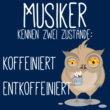 Motiv koffeiniert Musiker