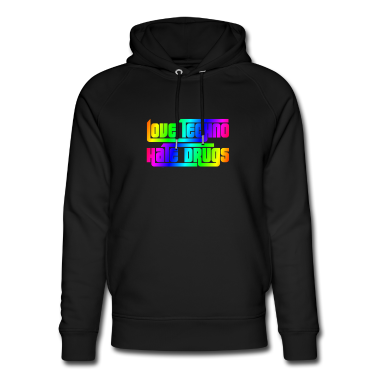 Musik LK Hoodie - Liebe Techno Hass Drogen Musik Festival Outfit
