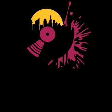 Motiv tropfen graffiti spritzer sonne club vinyl stadt c