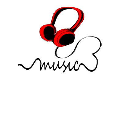 Motiv Music Headphone | Musik Kopfhörer in rot