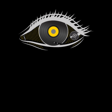 Motiv Schallplatten Auge - cooles Musik Motiv