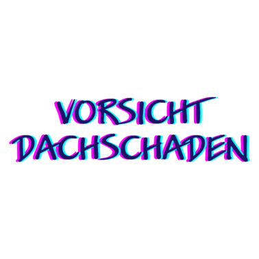 Motiv Vorsicht dachschaden Raving Rave Geschenk Musik