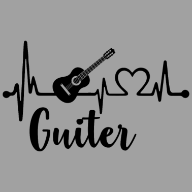 Motiv Gitarren-Herzschlag-Musiker-Gitarrist