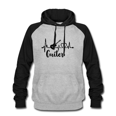 Musik LK Hoodie - Gitarren-Herzschlag-Musiker-Gitarrist