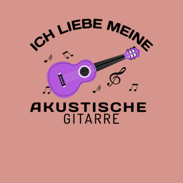 Motiv CIh liebe meine Akkustische Gitarre Design