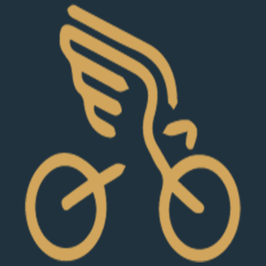 Motiv Cooles Fahrrad Flügel Design Fahrradfahrer