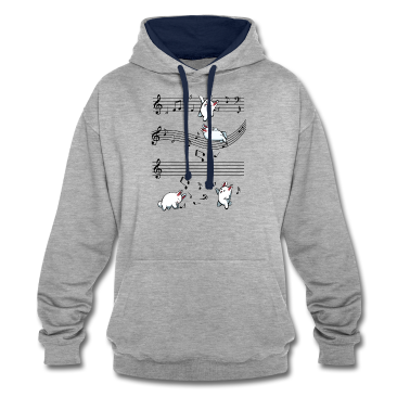 Musik LK Hoodie - Musik Hasen Musiknoten Niedlich Häschen Geschenk