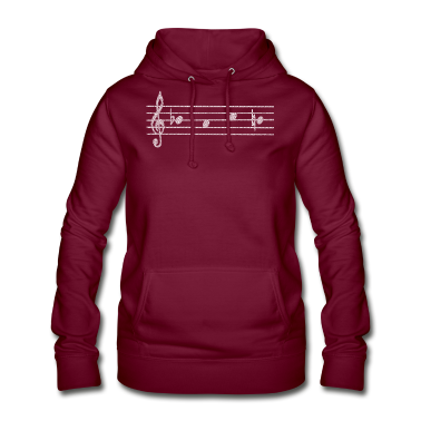 Musik LK Hoodie - B-A-C-H Motiv als Musiknoten Johann Sebastion Bach