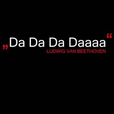 Motiv Da Da Da Daaaa - Ludwig van Beethoven
