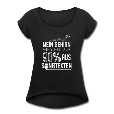 Musik LK T-Shirt - Mein Gehirn besteht zu 90% aus Songtexten