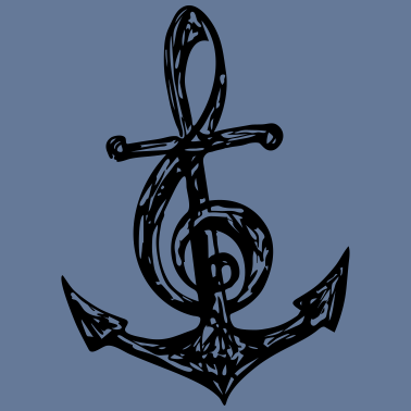 Motiv Anker, Musik Note, Musiknote, Notenschlüssel, Bass