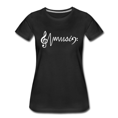 Musik LK T-Shirt - Violinschlüssel + music + Bassschlüssel - Musik