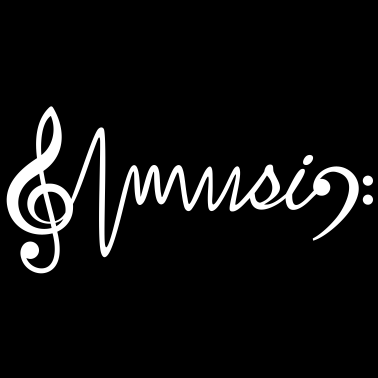 Motiv Violinschlüssel + music + Bassschlüssel - Musik