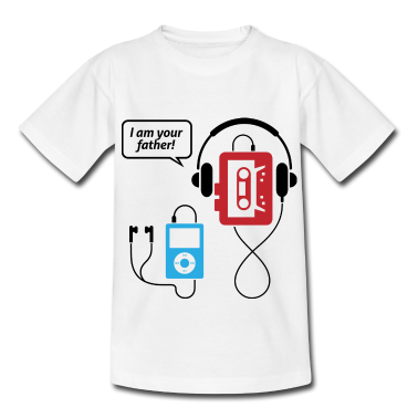 Musik LK T-Shirt - MP3-Player, Kassette - ich bin Dein Vater!