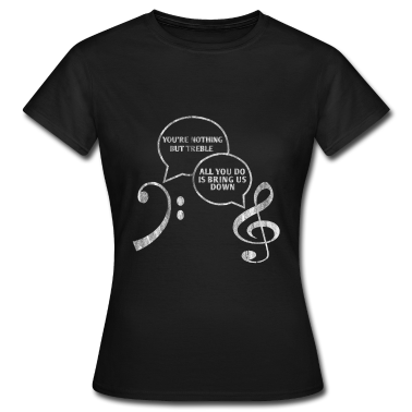 Musik LK T-Shirt - Notenschlüssel Musiker