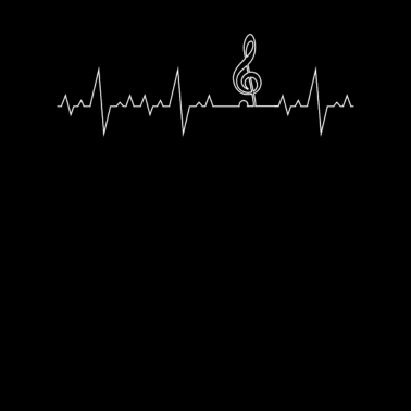 Motiv Heartbeat Clef Herzschlag Notenschlüssel Musik