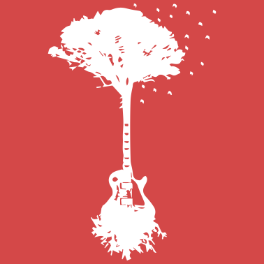 Motiv Gitarre Baum Musiker Wurzeln Natur Mutternatur