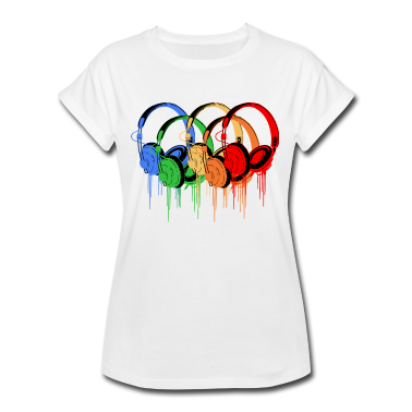 Musik LK T-Shirt - Bunte Kopfhörer