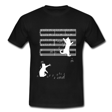 Musik LK T-Shirt - Katze Musik