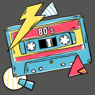 Motiv Kassette Musik 80s Geschenk Pop Style Geschenkidee