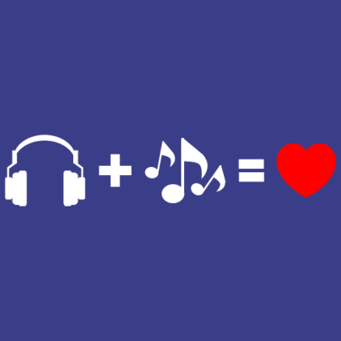 Motiv Musik Liebe Headphone Noten Melodie Herz Geschenk
