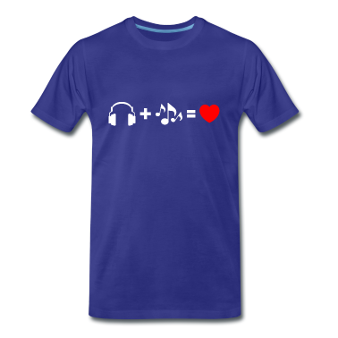 Musik LK T-Shirt - Musik Liebe Headphone Noten Melodie Herz Geschenk