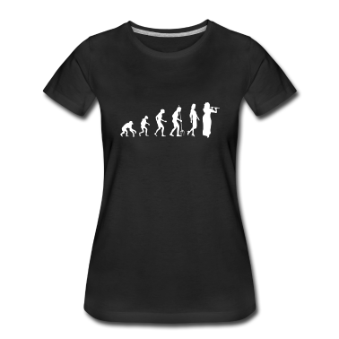 Musik LK T-Shirt - Flötenspieler Evolution Flötenspielerin Geschenk