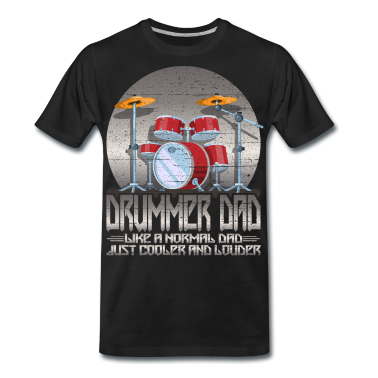 Musik LK T-Shirt - Drummer Dad Schlagzeug Schlagzeuger Drum Vatertag