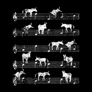 Motiv Esel Musik