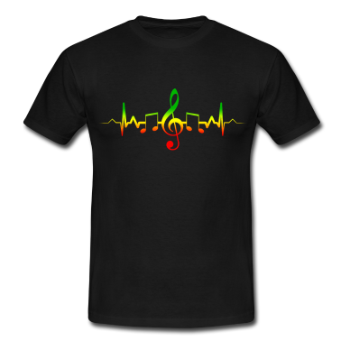 Musik LK T-Shirt - Reggae Musik Herzschlag