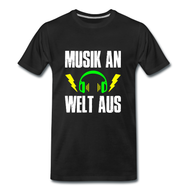 Musik LK T-Shirt - Musik an Welt aus