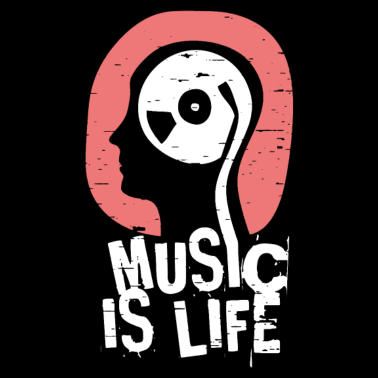 Motiv Musik ist Leben Shirt