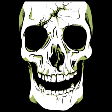 Motiv freundlicher Totenkopf